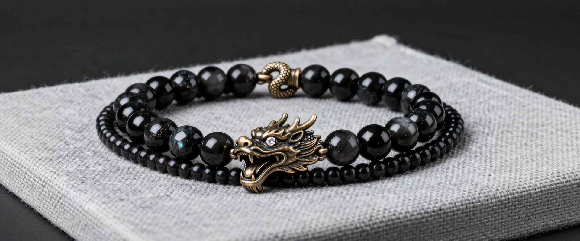 Large snake bones bracelet