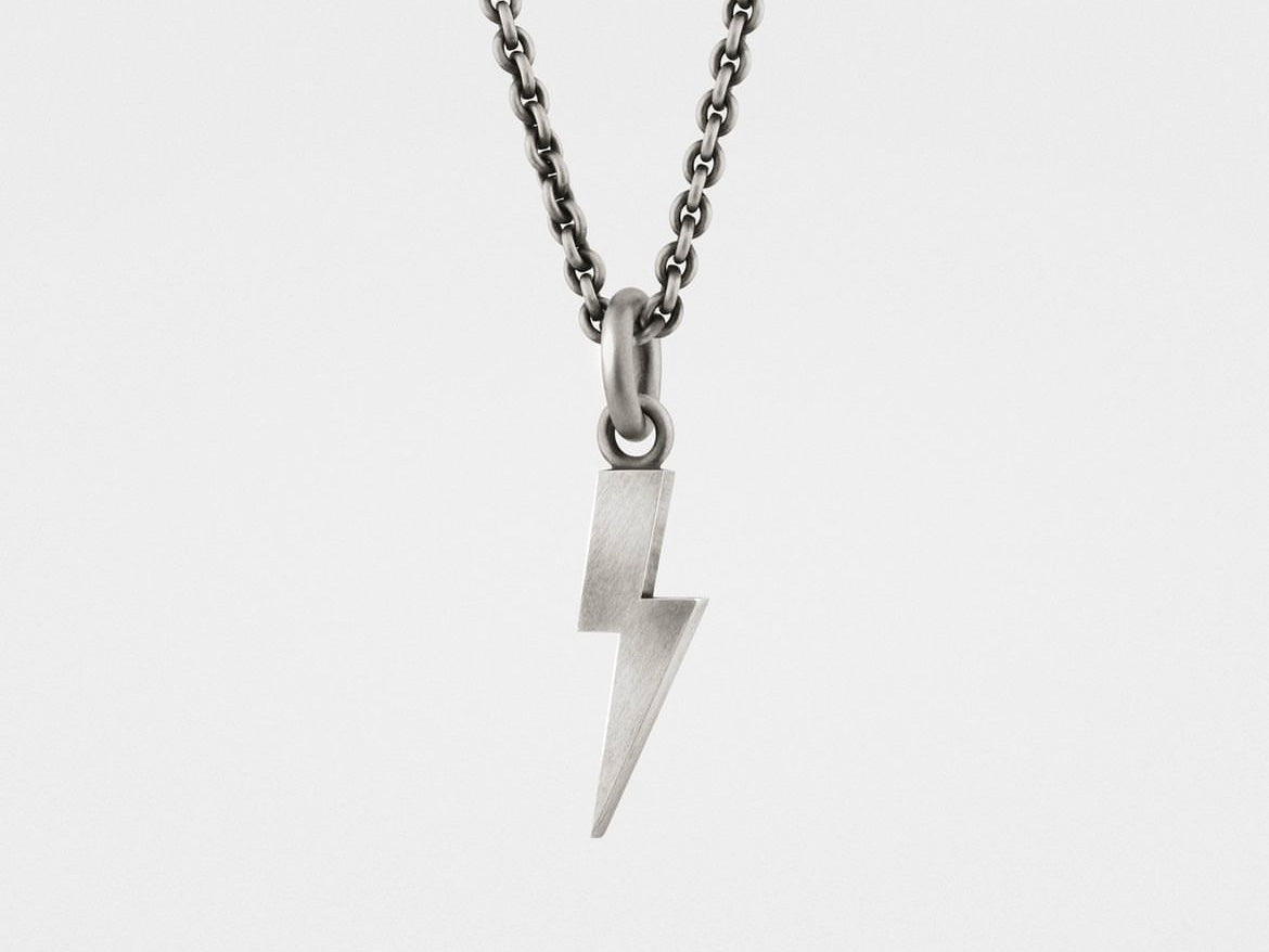 Lightning Bolt Pendant Necklace
