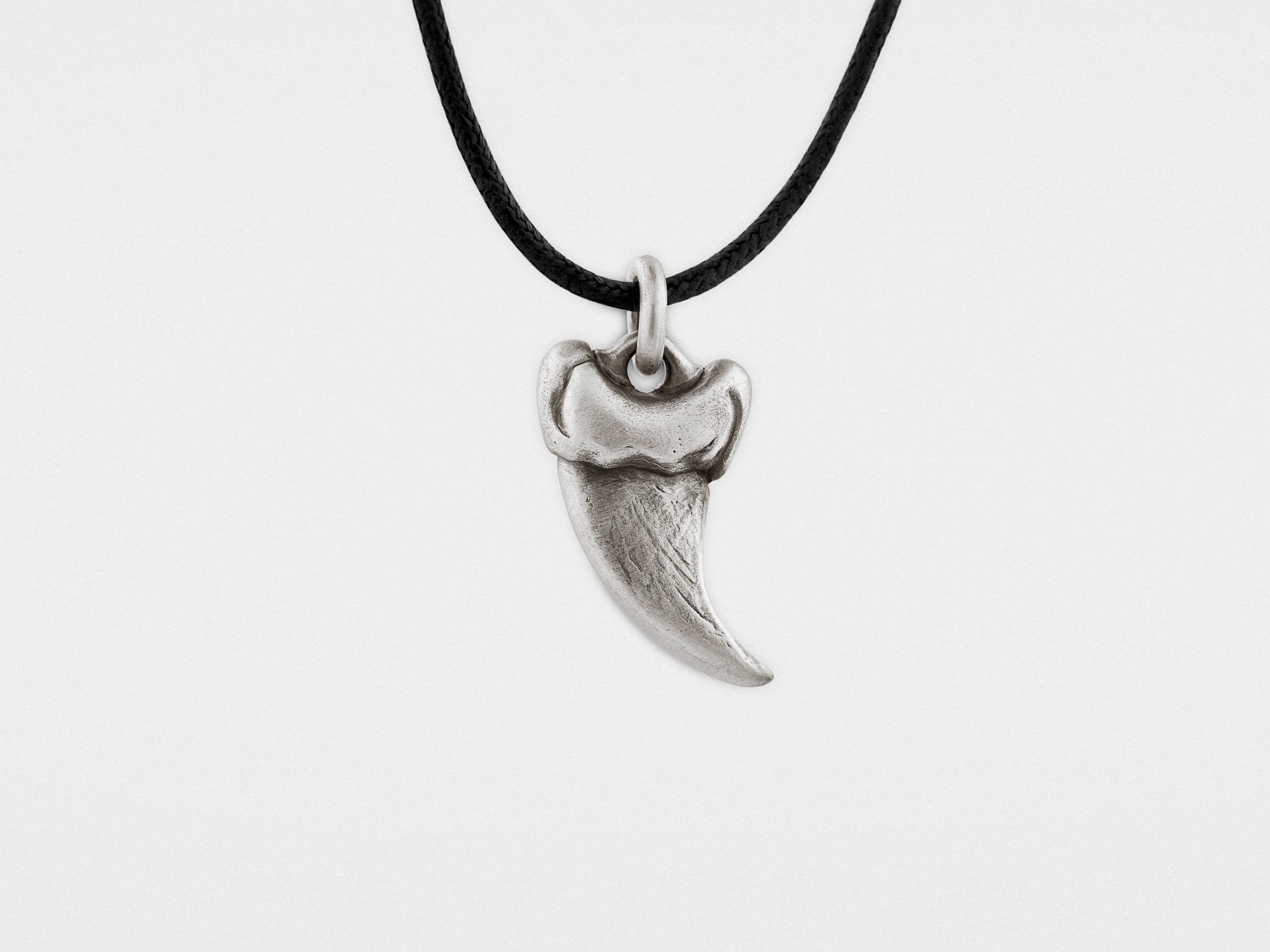 Small Bear Claw Pendant in Silver